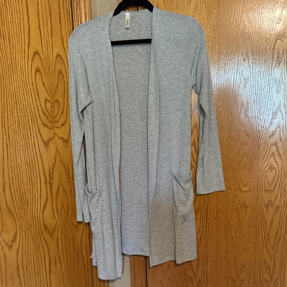 Magic Fit Light Gray Open Cardigan/lightweight